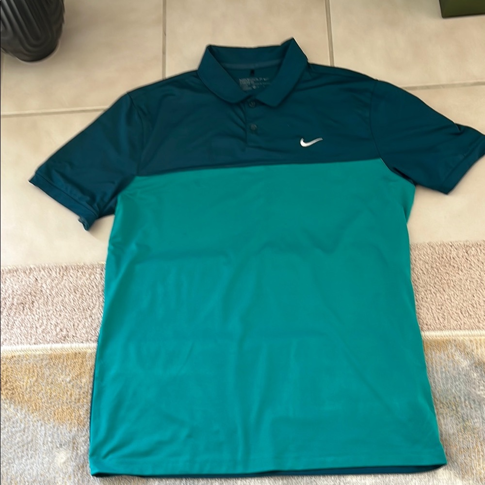 Nike Men's Teal Polo Shirt